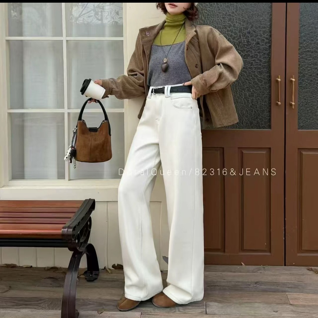 82316刺绣牛仔裤