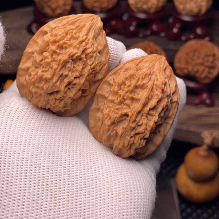 把件文玩核桃秦岭野生山魄系列鸾影33全