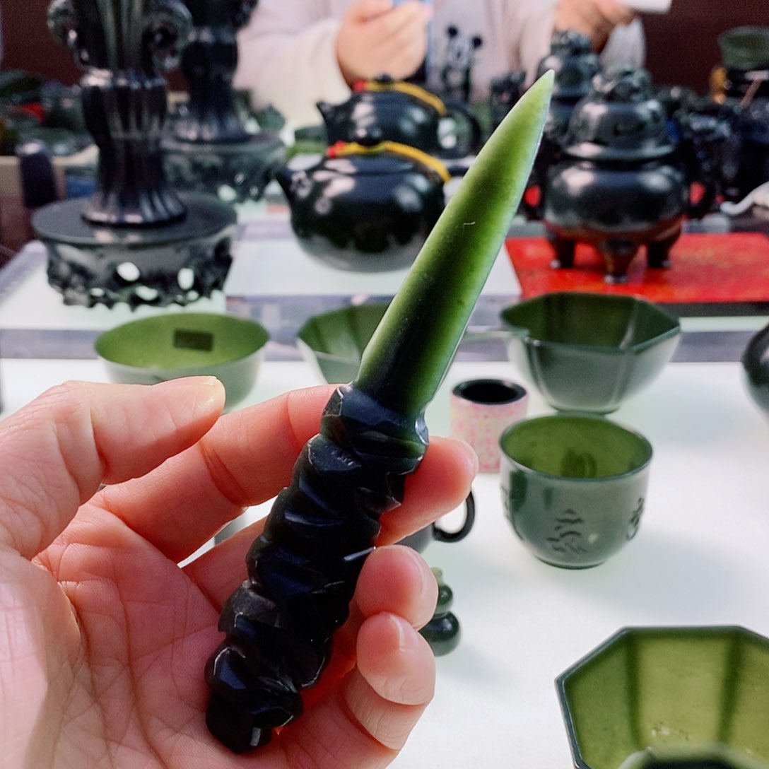 和田玉（青玉）摆件未镶嵌