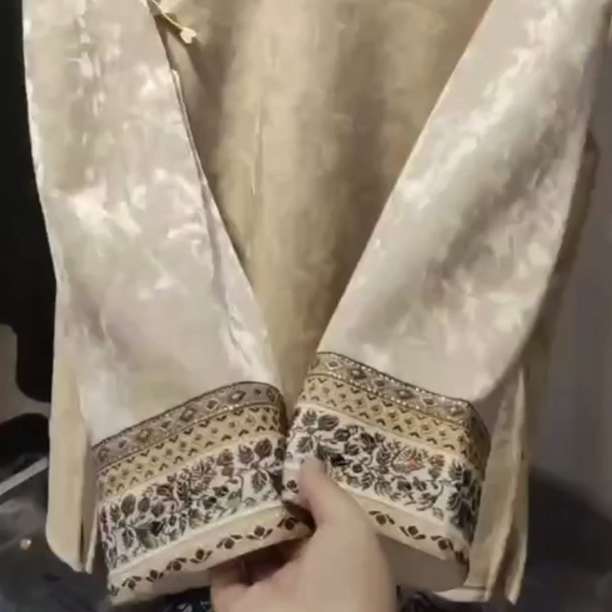 富贵新中式钻石绒加厚衫2725HJYJNQ