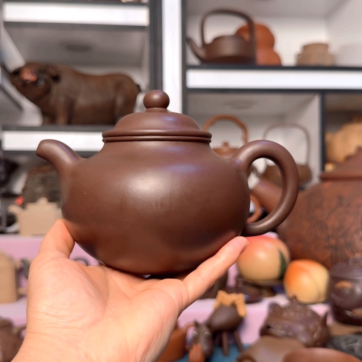 蟹***钱茶壶紫砂宜兴紫砂工艺美术