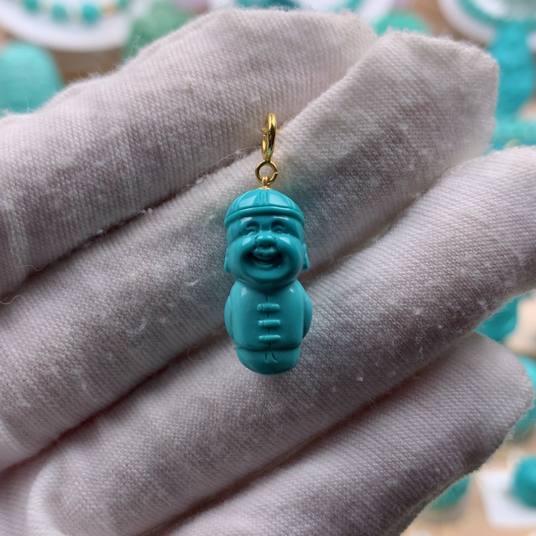 绿松石配饰18K金镶嵌