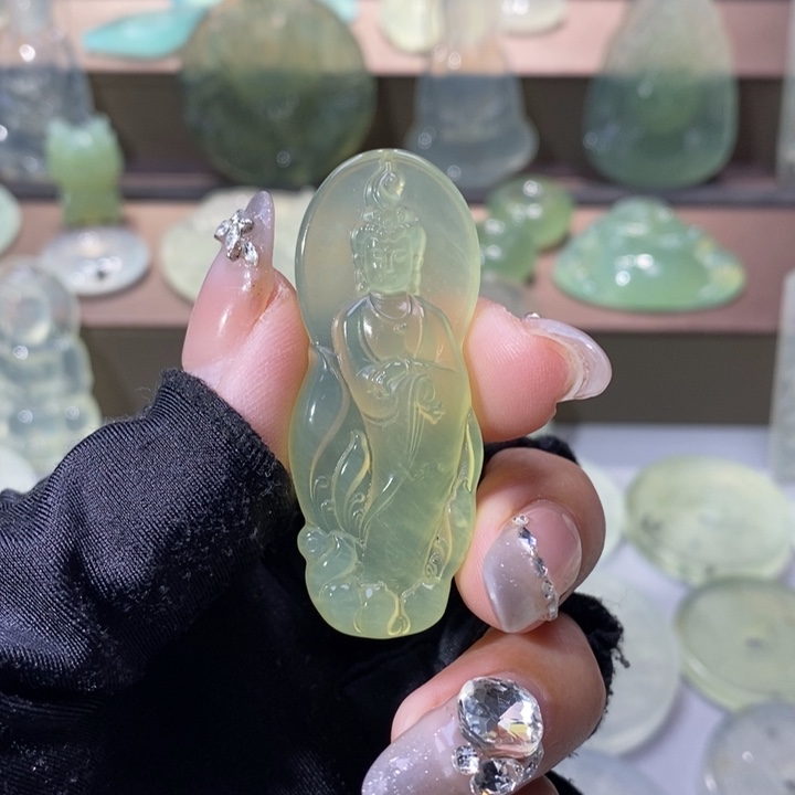 岫玉吊坠未镶嵌吊坠