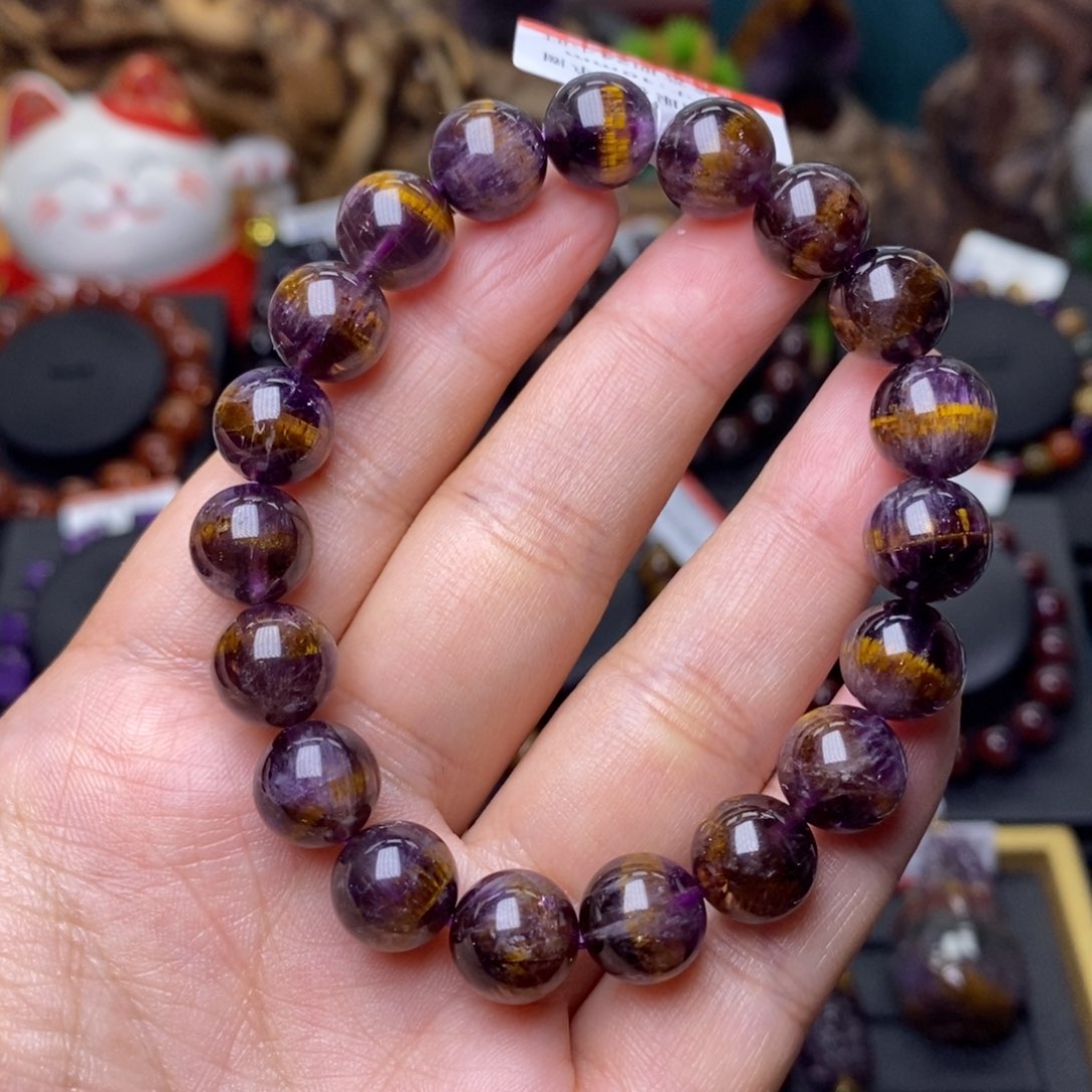 水晶A033猫眼极光单圈10m未镶嵌熙**生