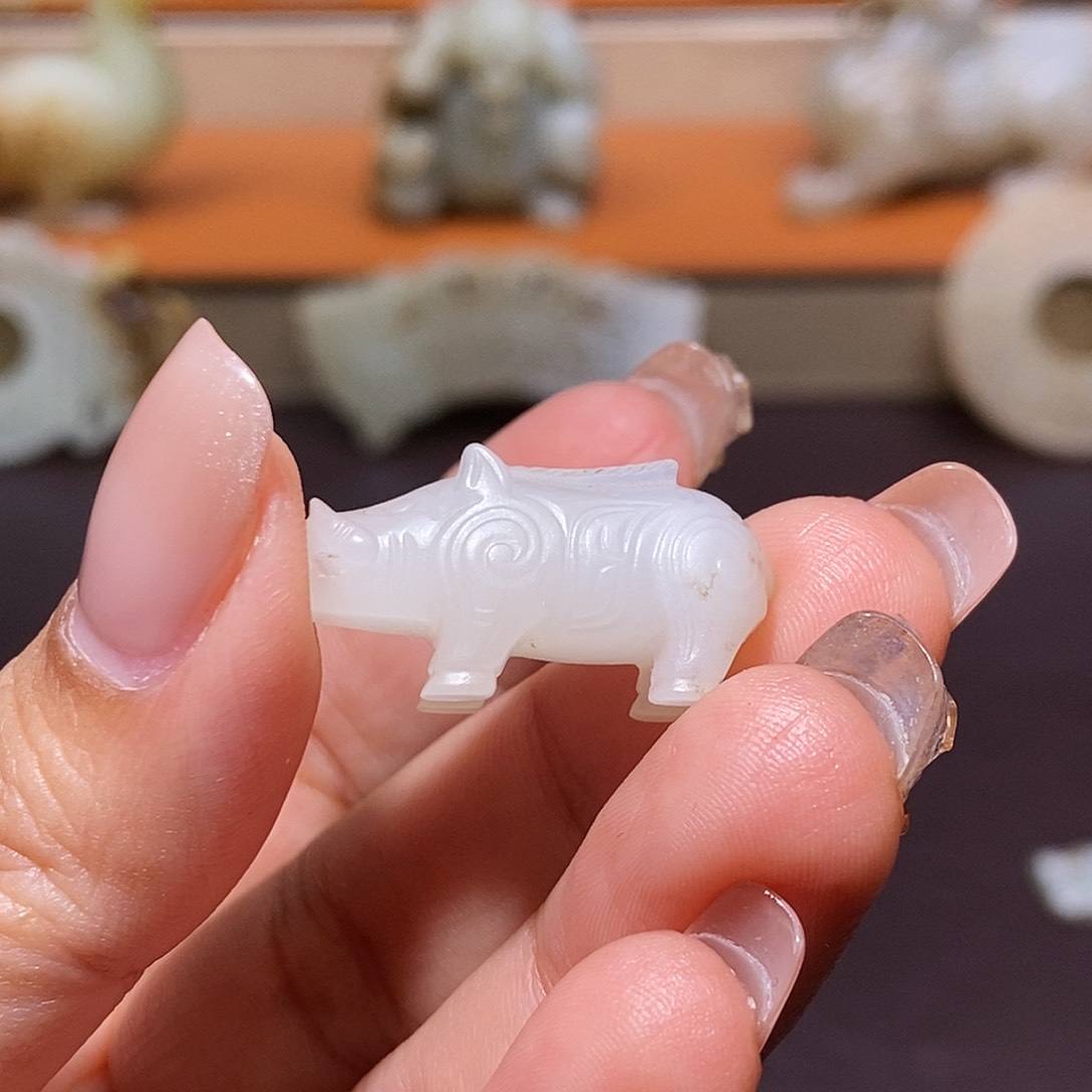 和田玉挂件未镶嵌玩*