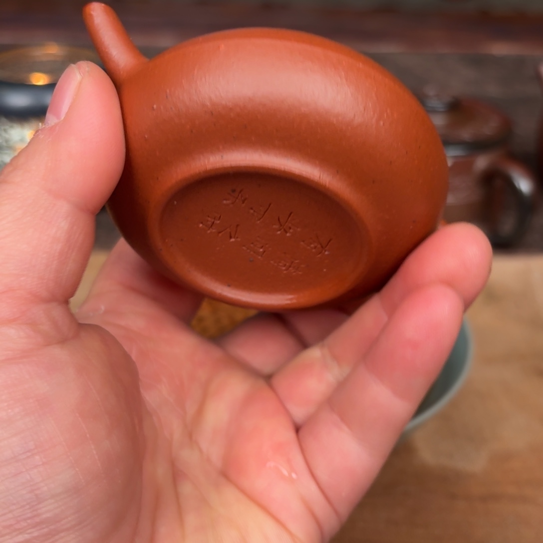 紫砂茶壶合欢朱泥