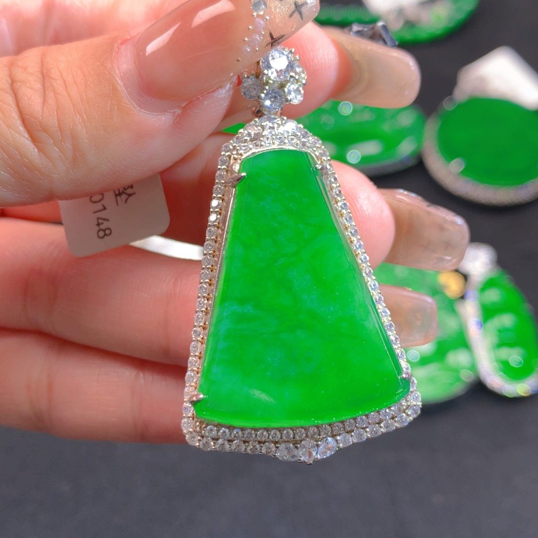 翡翠颈饰银S925镶嵌1111111111