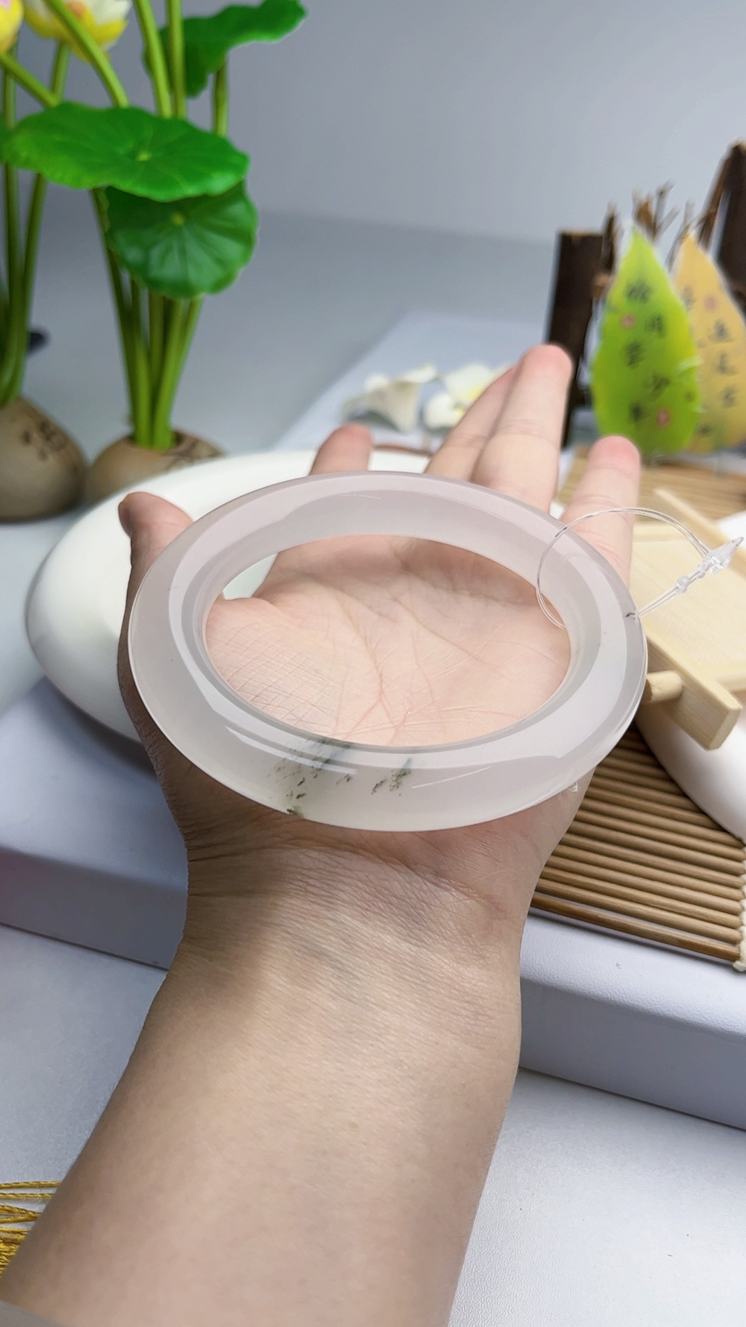 金丝玉宝石光61圈口卡12➕大胖圆气质时尚女士冰透高冰精致