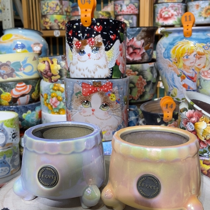 红陶景德镇艺术手绘作品