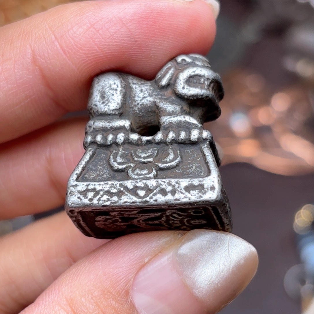 铜星月菩提吊坠项链