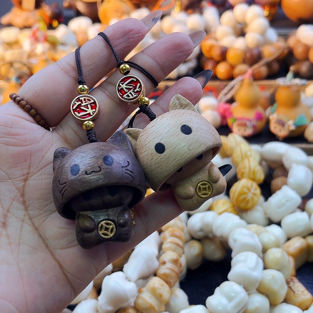 菩提根/象牙果手串躲猫猫挂件一个/下单备注颜色