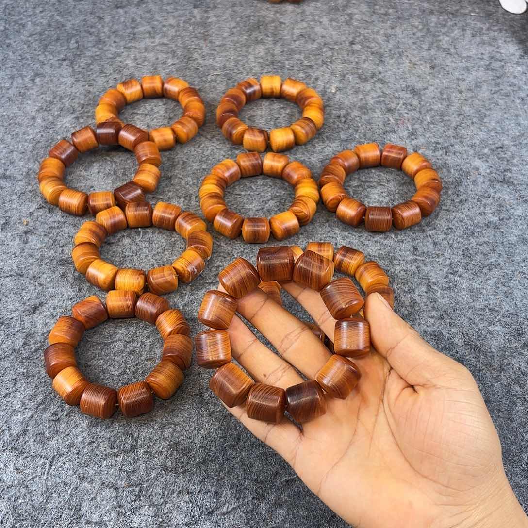 柏木（崖柏）1.8桶珠 黑油老料 开播福利