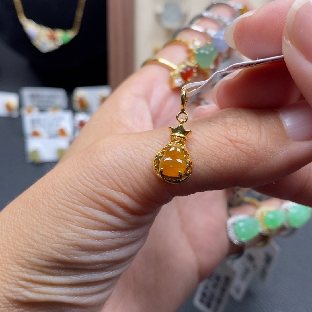 翡翠银S925镶嵌戒指