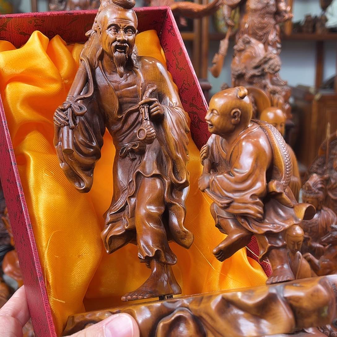 黄杨木黄杨木雕刻高度22厘米