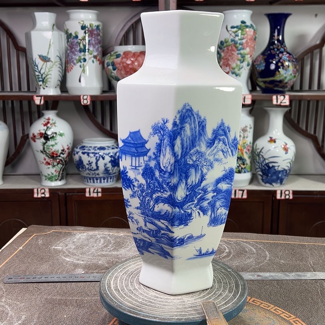 陶摆件景德镇陶瓷6山水