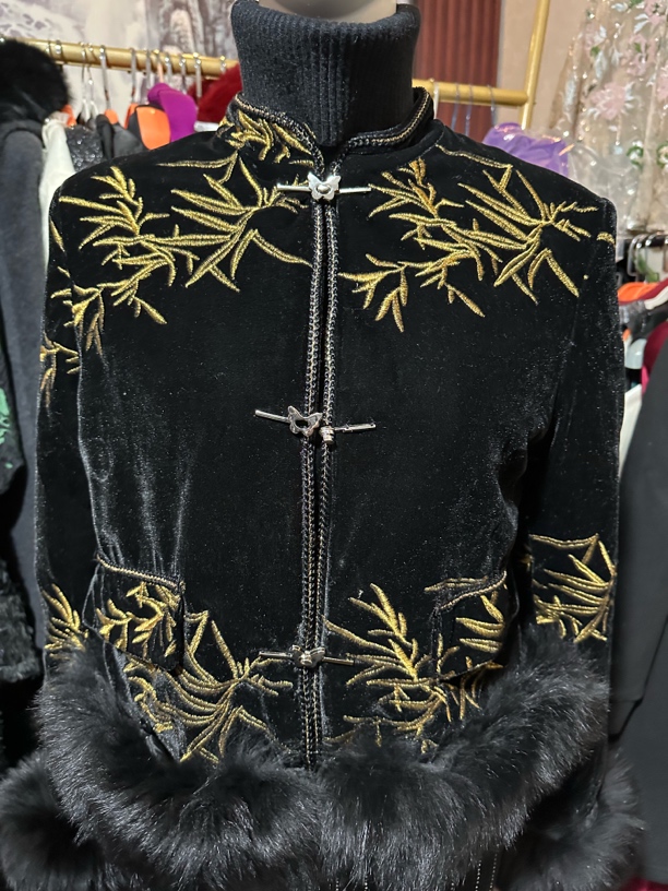 时尚套装复古民族风重工潮流网红国风唐装上衣金丝立领中式