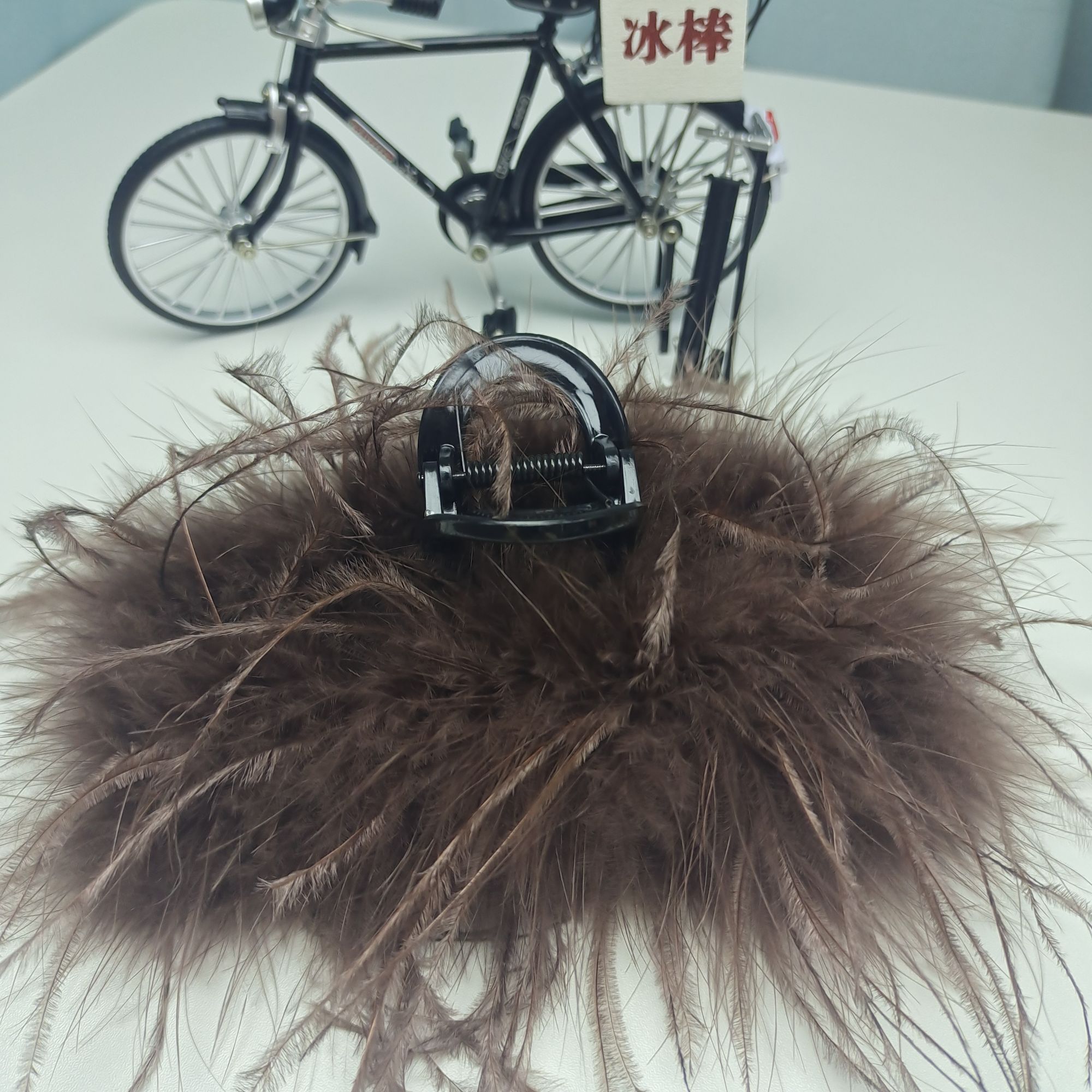 毛毛抓夹简约风抓夹少女风饰品发夹复古风女时尚