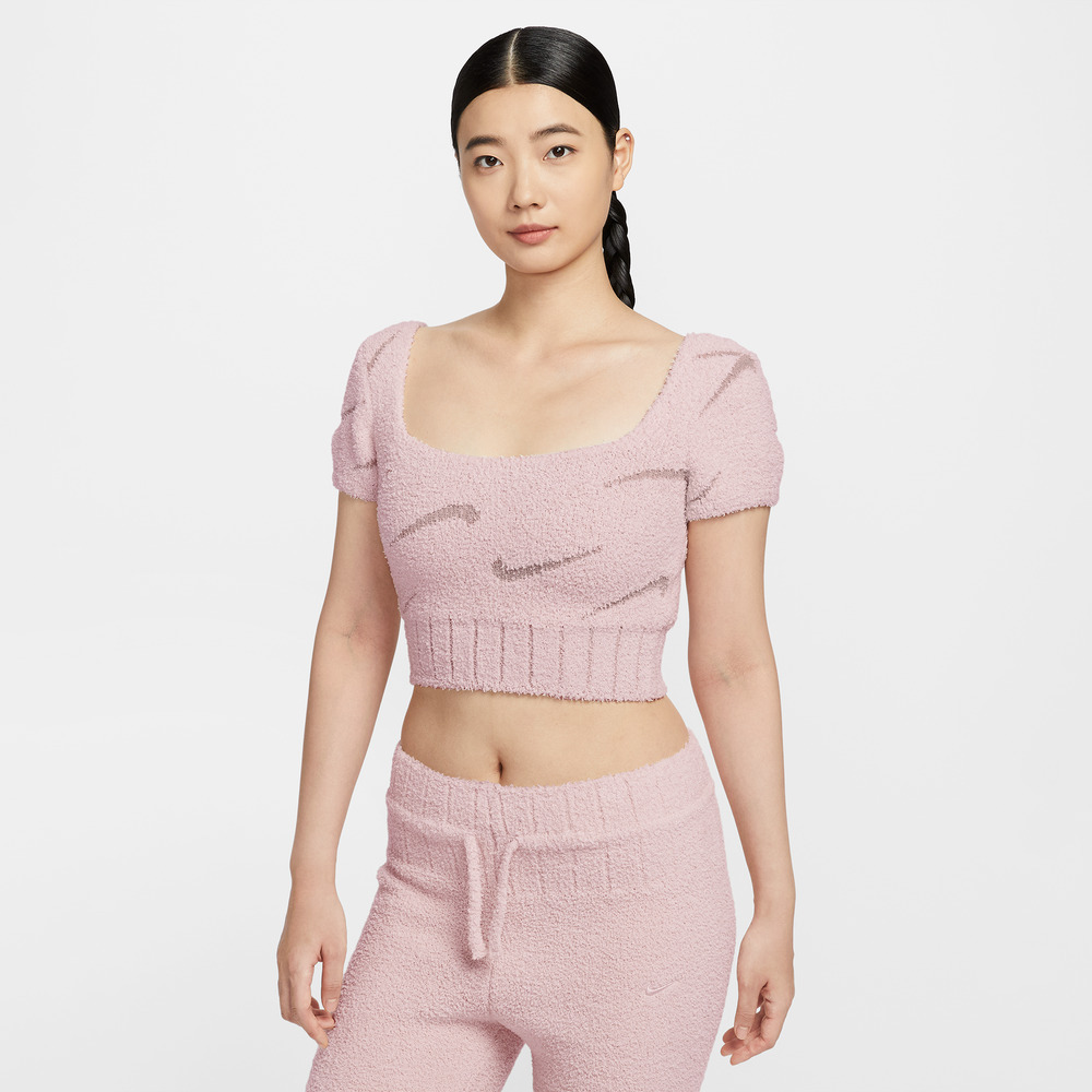 【滔搏联动】耐克女子NSW PHNX BCL SS CROP TOP短袖T恤HV2771-667