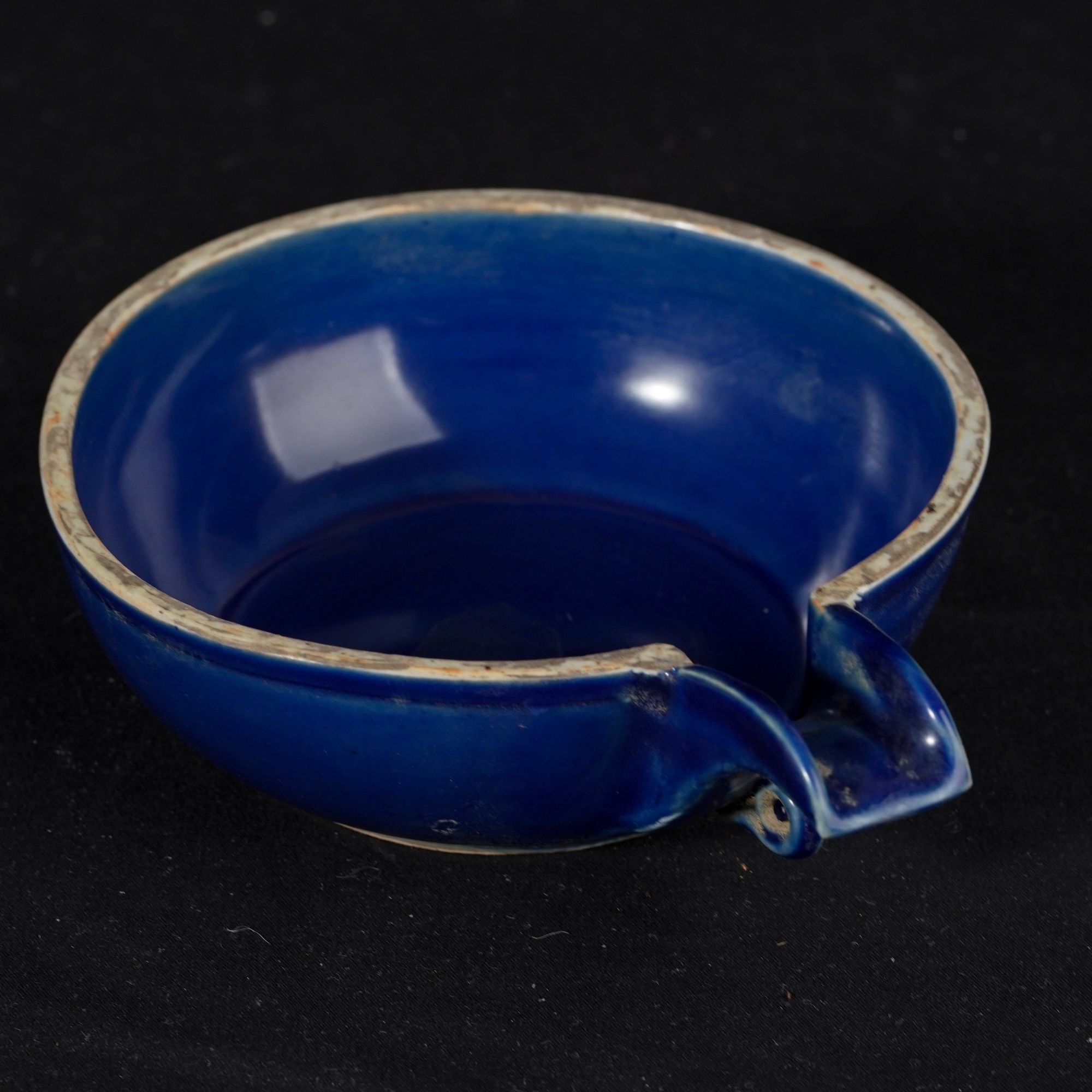 明代祭蓝釉匜BZYDM00787