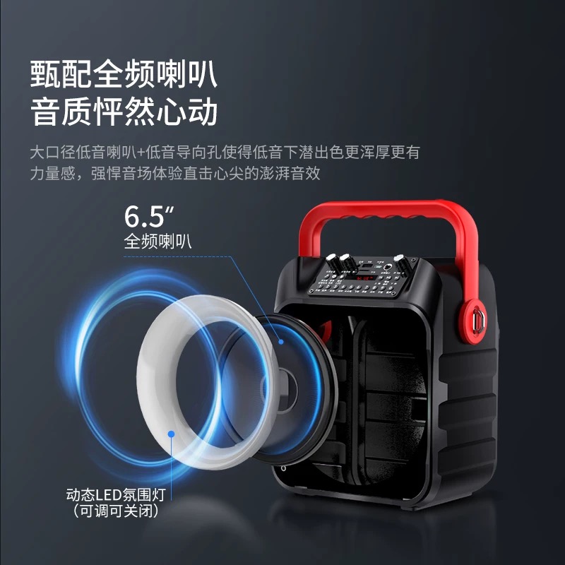金碟豹/Amoi 广场舞音响蓝牙户外k歌唱歌便携式手提一体设备