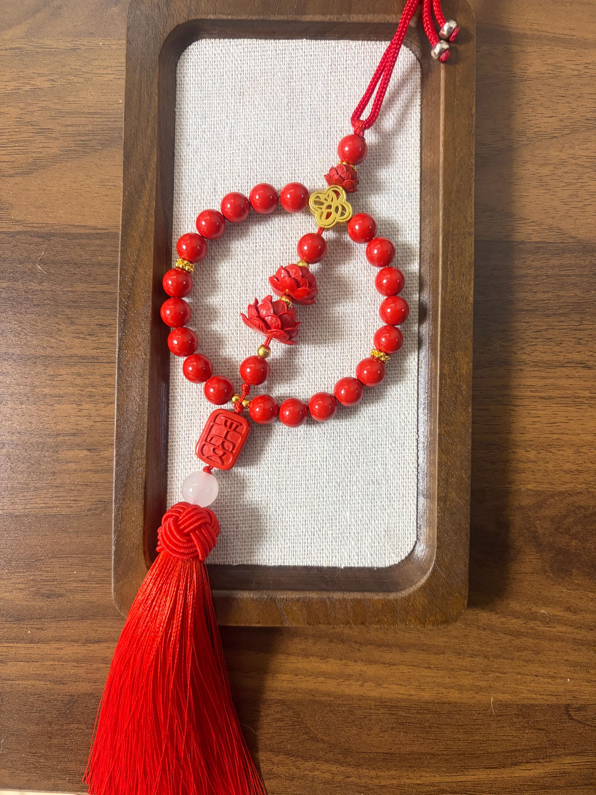 手工编织祥云祥云莲花平安结汽车挂饰高档车载装饰品