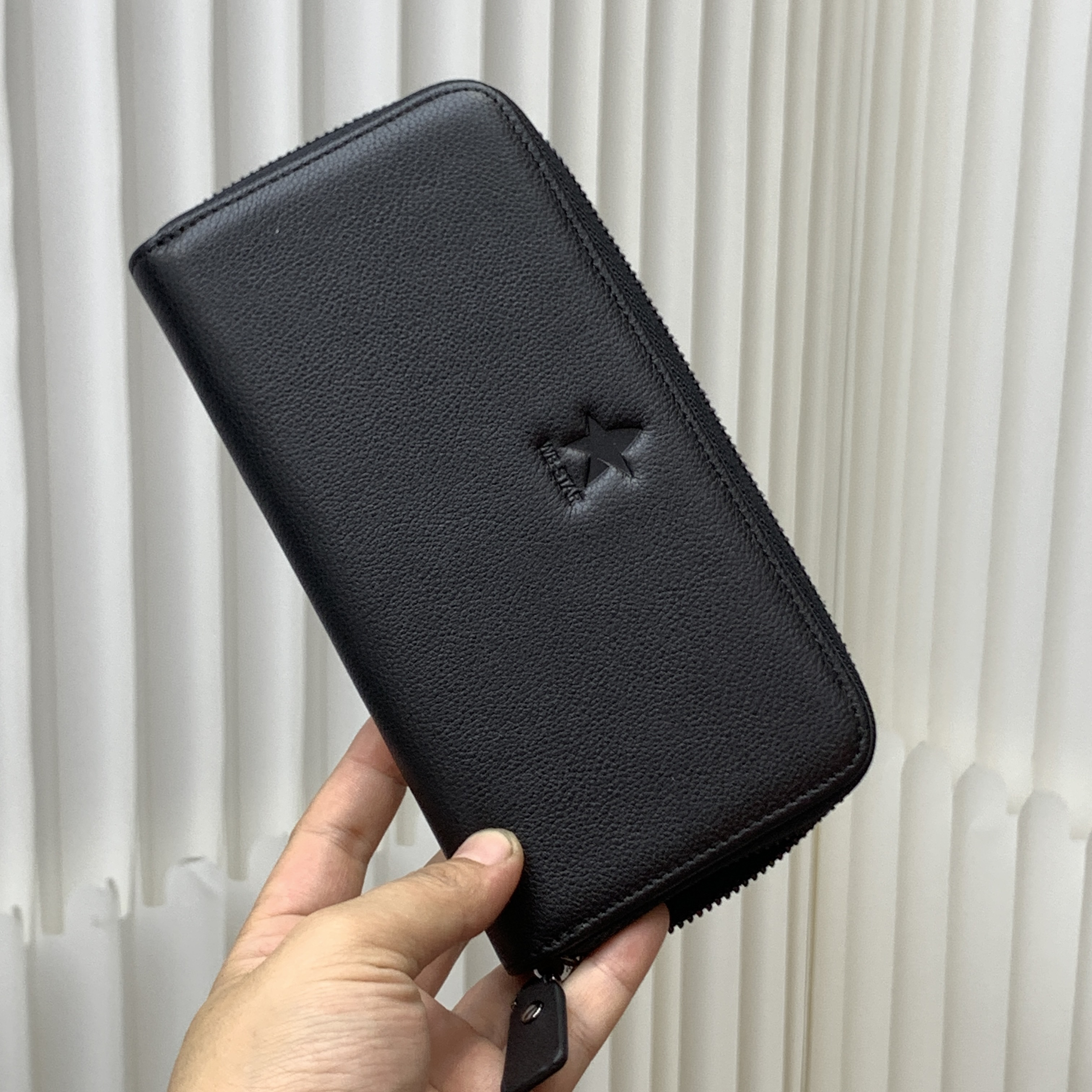 女士钱包真皮长款拉链牛皮手拿包商务多卡位大容量青年钱夹皮夹