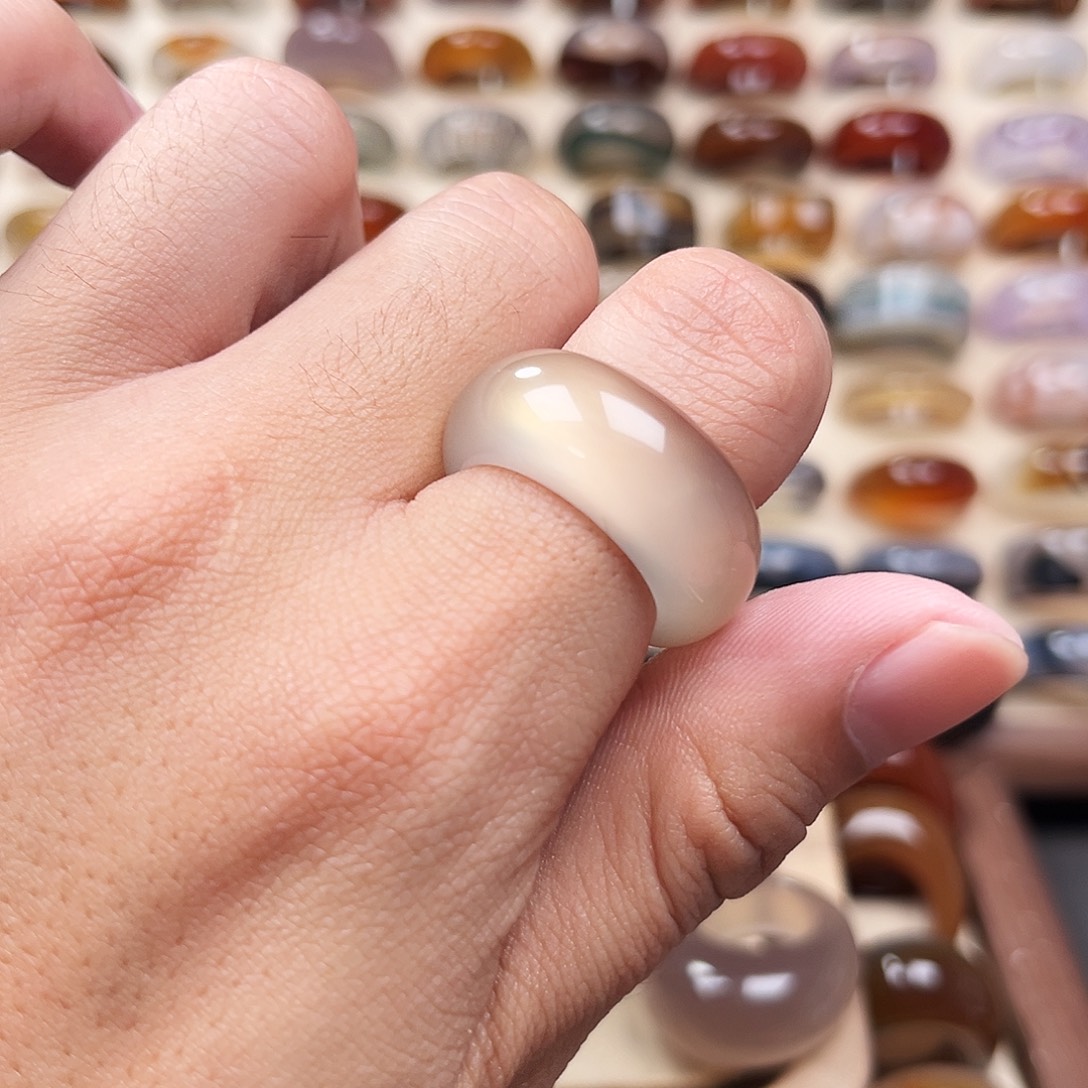 玛瑙/玉髓合金戒指9港20