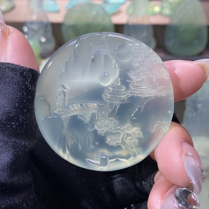 岫玉吊坠未镶嵌吊坠