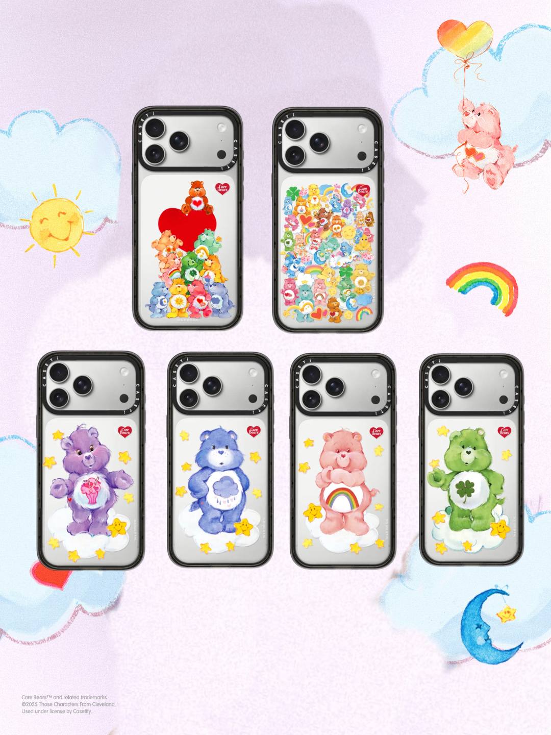 【彩虹小熊】透明时尚潮流适用于iPhone17promax手机壳卡通可爱