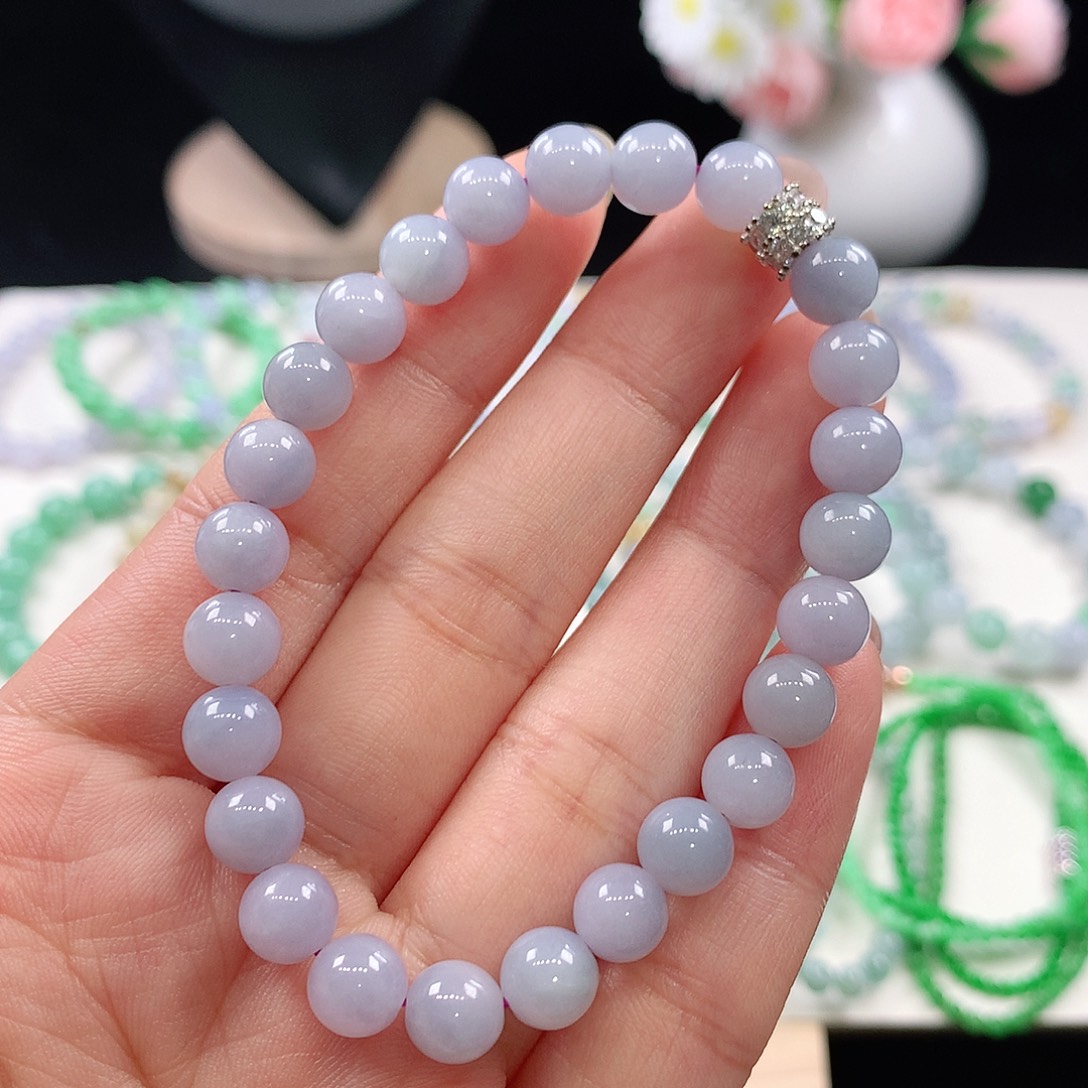 翡翠未镶嵌手链7.2mm