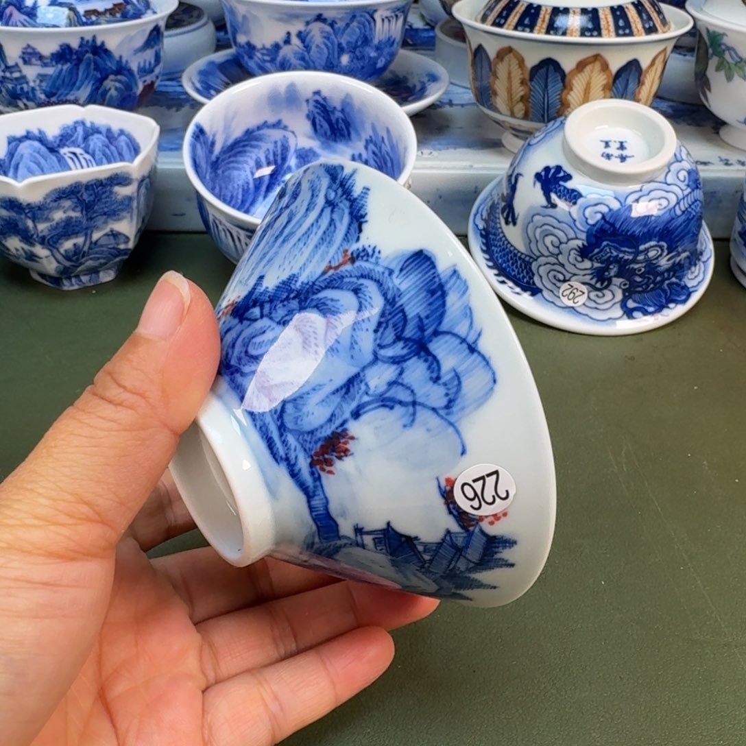 陶景德镇纯手绘茶具圆圆205