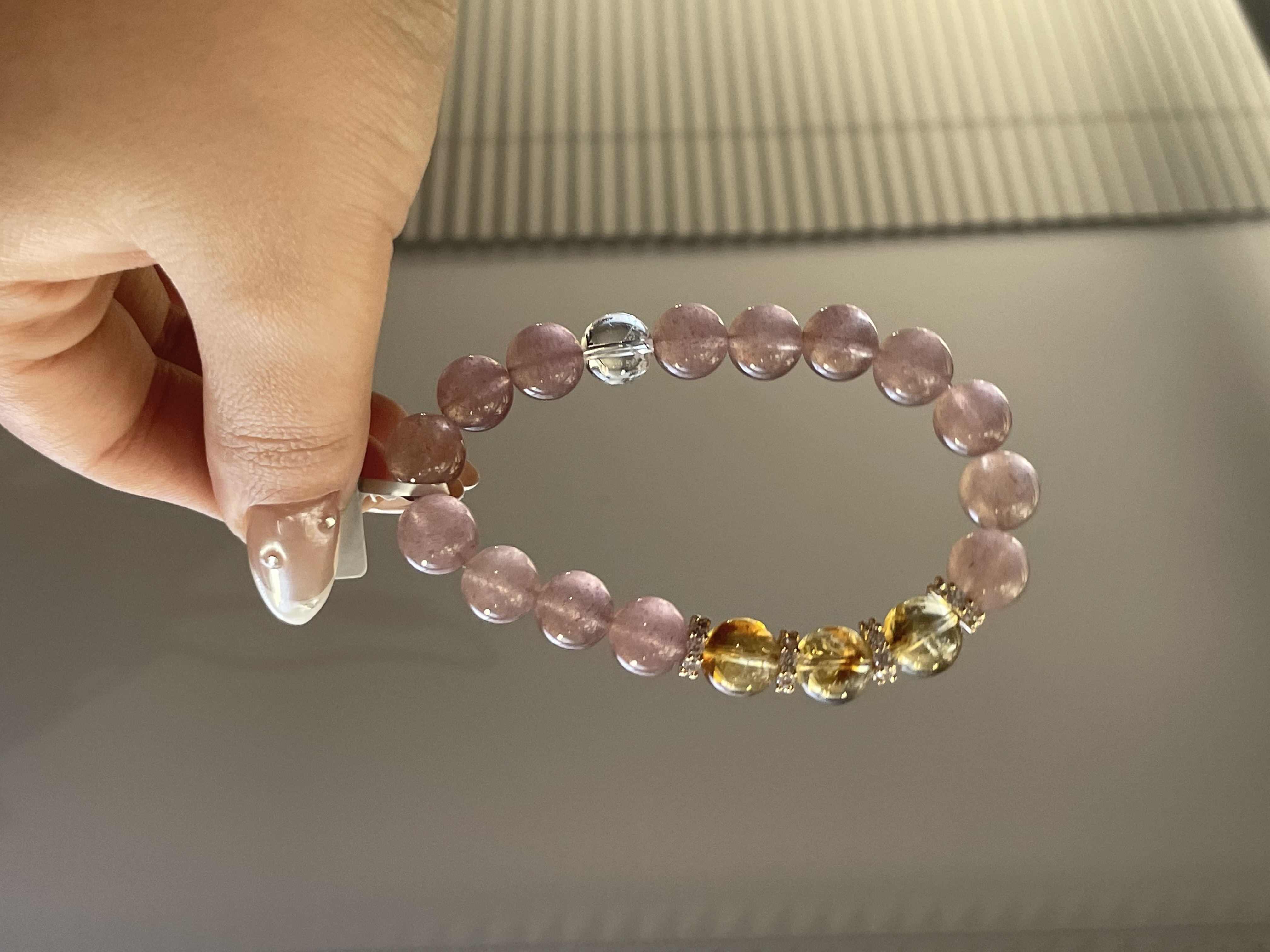 天然草莓晶原创设计款手链HN03772-1