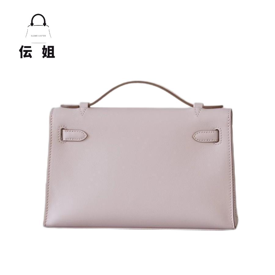 【凯莉一代】进口原厂皮全手工蜜蜡线时尚百搭休闲女士包