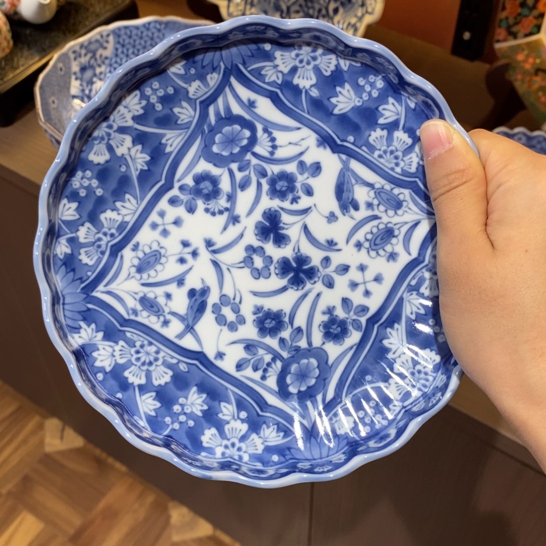 瓷片平盘16 厘米 小杨瓷器陶瓷陶瓷