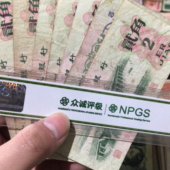 诚***人10张退市旧纸币二角号码随机发货