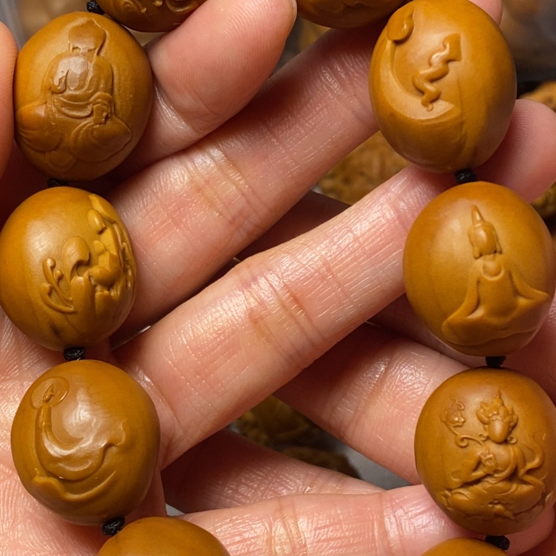 橄榄核手串/手链光面无相佛