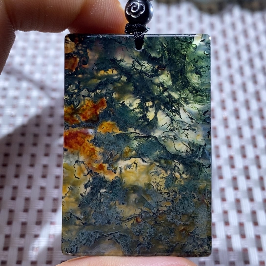 独***狼玛瑙/玉髓合金颈饰05