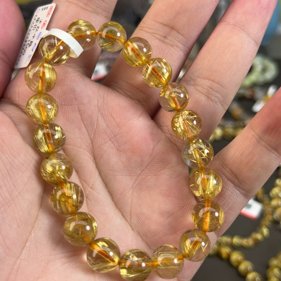 水晶手串未镶嵌赞*詩钛晶