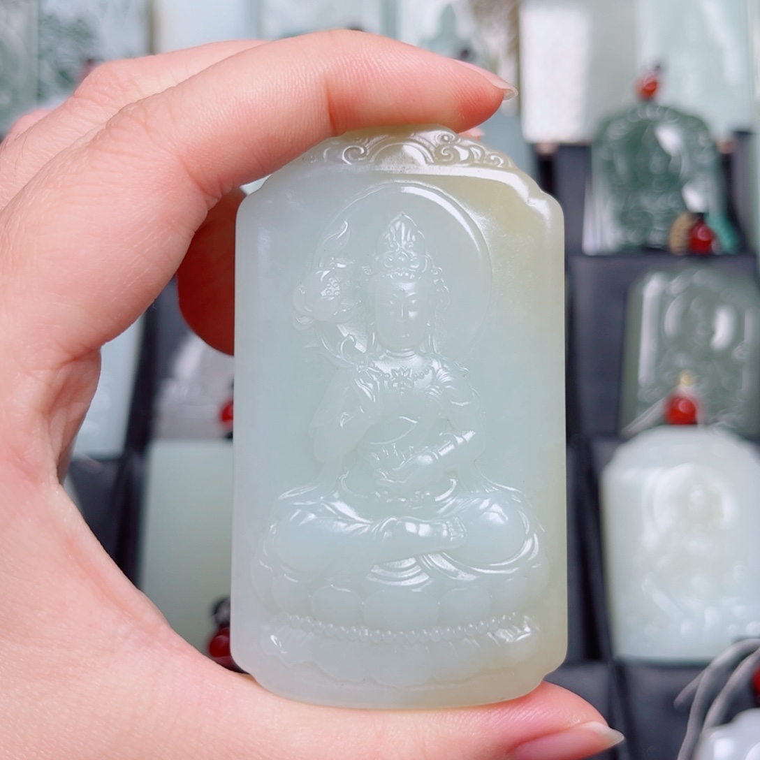 和田玉未镶嵌挂件