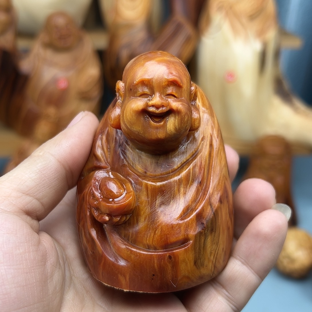 木功**禄柏木摆件手把件