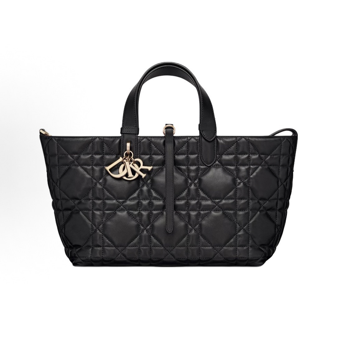 99新 DIOR/迪奥 黑金Toujours手提包 中号 