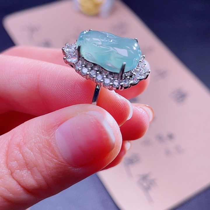 翡翠吊坠(不含链)银S925镶嵌