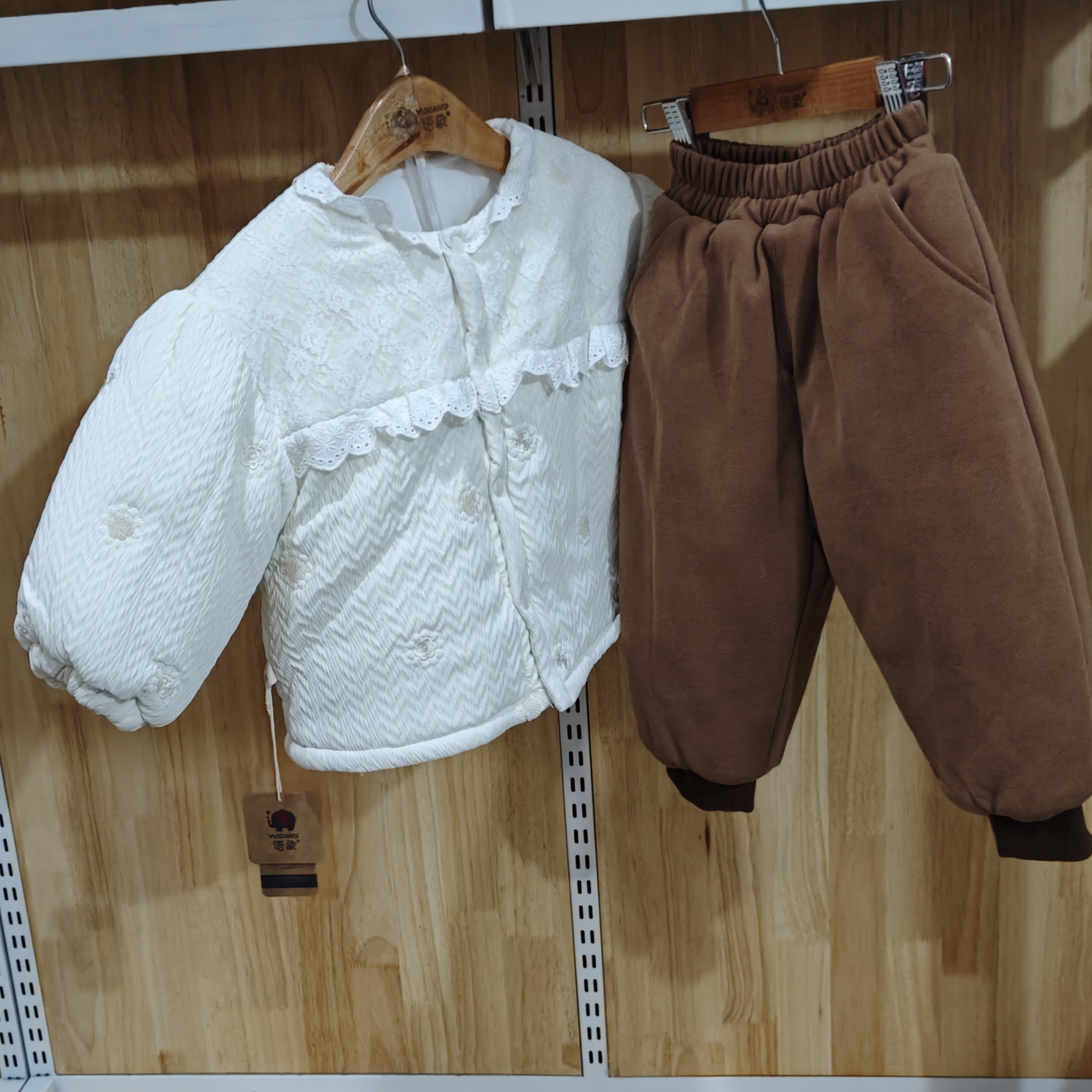 公司样衣语象300克厚棉分体套装时尚好看保暖透气婴幼儿小宝宝