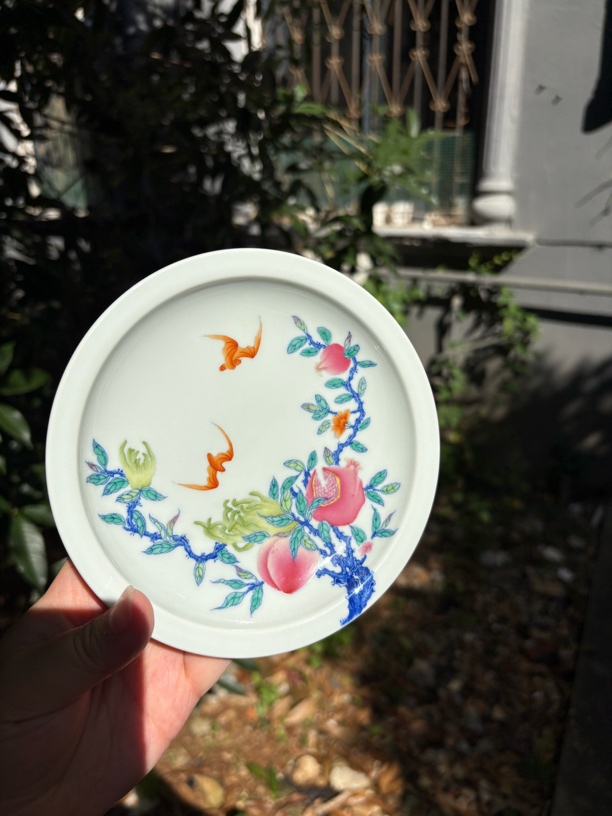 斗彩三多壶呈直径-15cm 