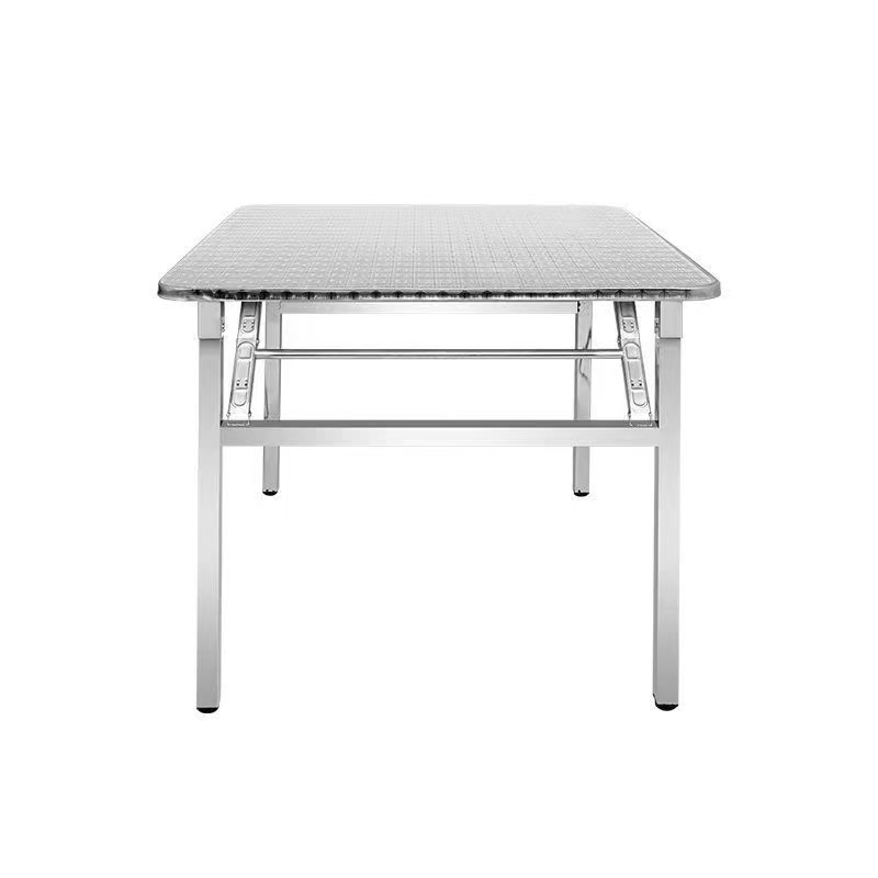 特厚不锈钢加厚折叠桌彩图印花方桌家用客厅餐桌户外酒席吃饭桌子