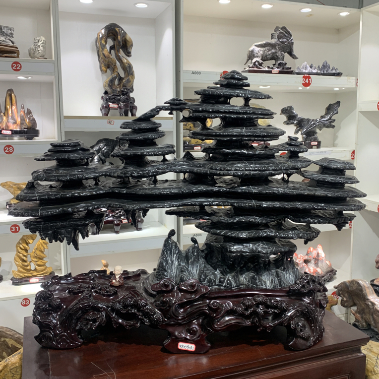 灵璧石 八音磬 步步高升