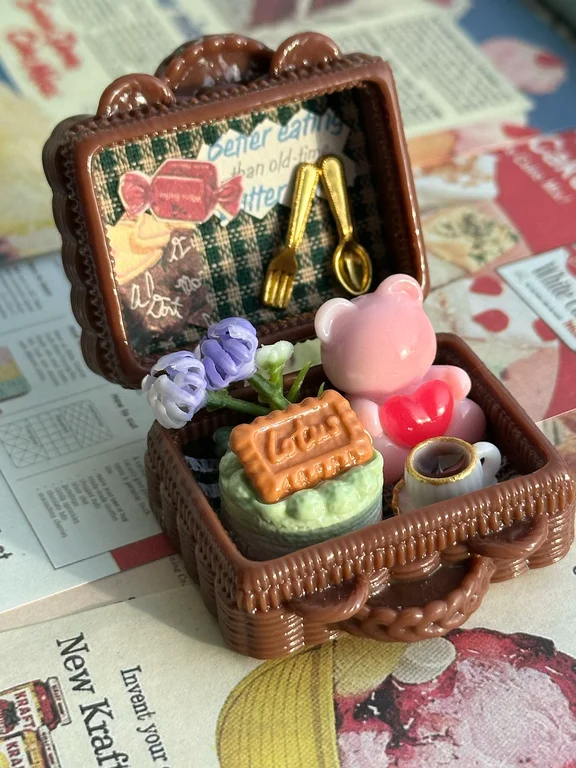 野餐篮子透色三色自行备注diy树脂配件