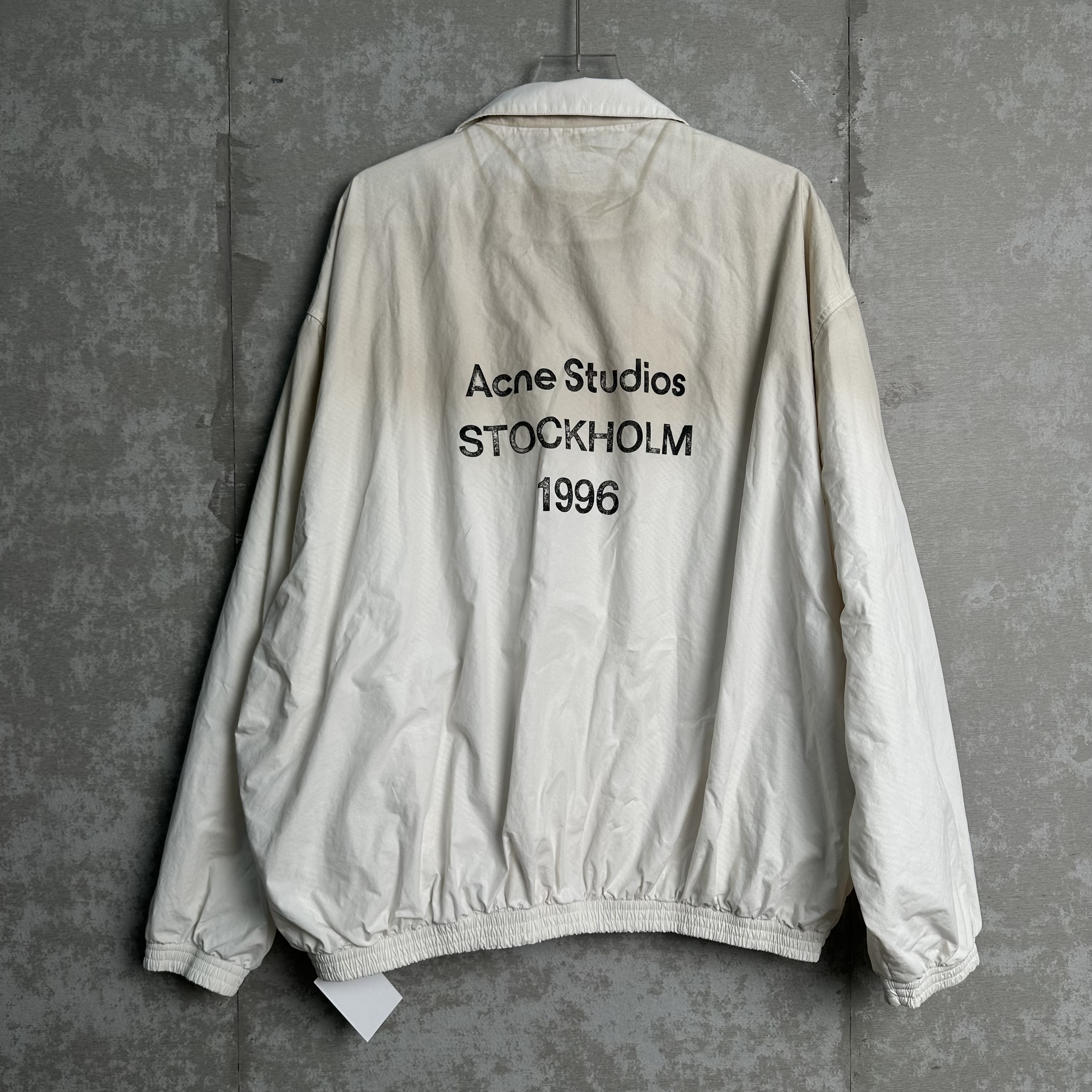 未使用 WE11 DONE 50*1/Acne Studio/背后大logo拉链外套/12791