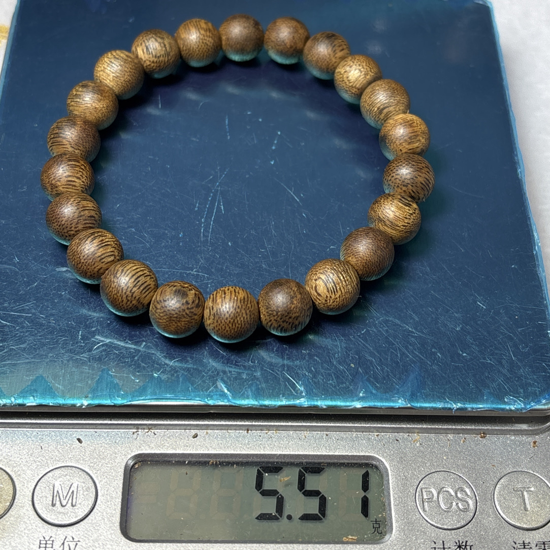 沉香圆珠单圈9mm5.5克多样性发一