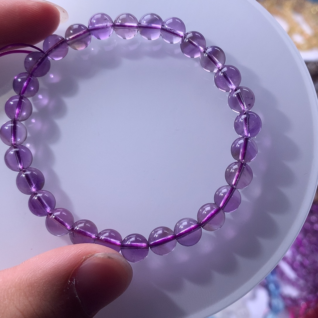 手链水晶未镶嵌巴西紫水晶